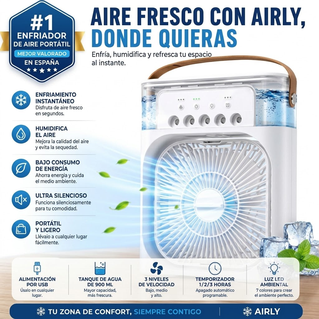 AIRLY Ventilador 3 en 1